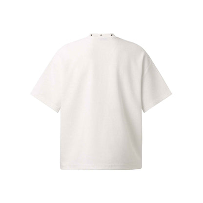 Wear and tear cross shaped short sleeves