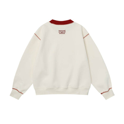 Loose Letter Print Crew Neck Sweatshirt for Women | MuddyStock Originals MuddyStock
