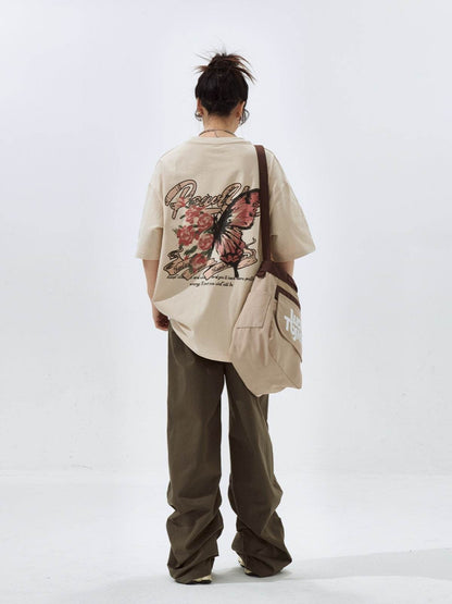 Loose American Top For Women Apricot MuddyStock