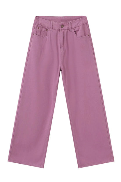 Wide Leg Jeans with Pockets For Men | MuddyStock Originals Moonlit Mauve MuddyStock