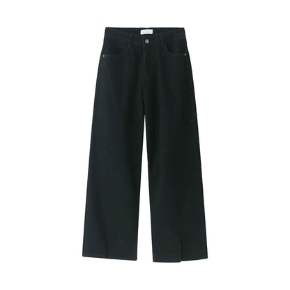 Men's Casual Loose Fitting Jeans Black MuddyStock