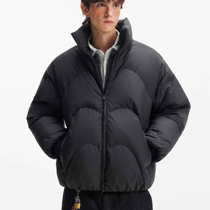Stand Collar High Fill Down Jacket For Men null
