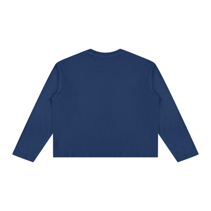 Vintage Wash Long Sleeve Boxy T-Shirt For Men | MuddyStock Originals