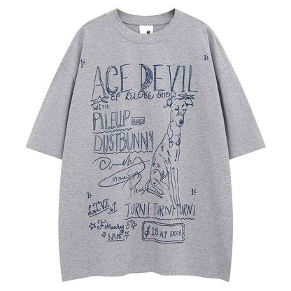 Short-Sleeved T-Shirt for Men and Women | MuddyStock Originals Flower Gray MuddyStock