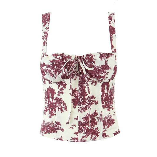 Floral slim fit small camisole vest for women | MuddyStock Originals Floral Print MuddyStock