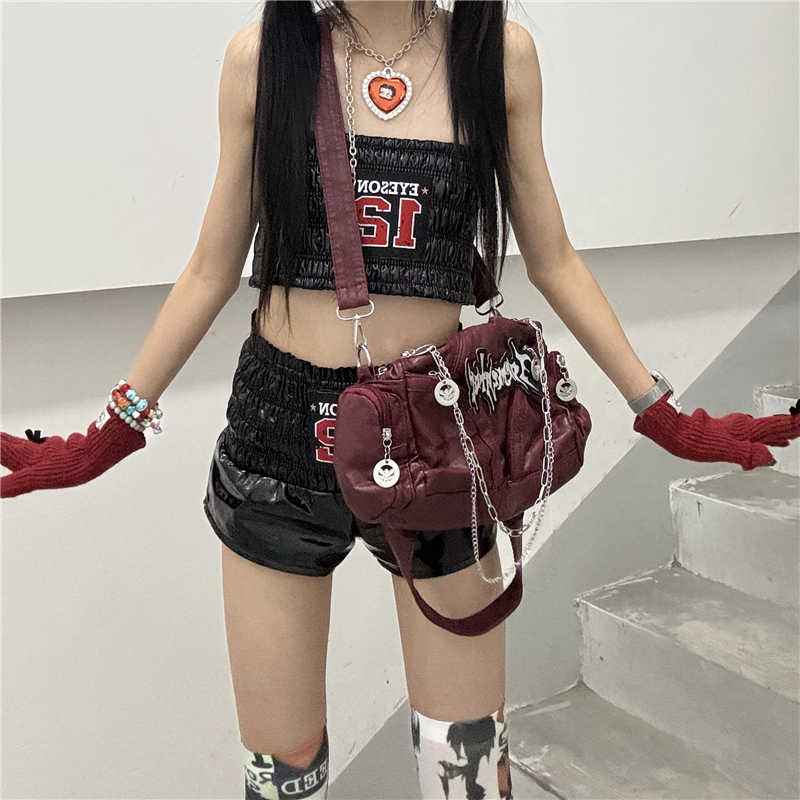 One Shoulder Niche Letter Crossbody Bag