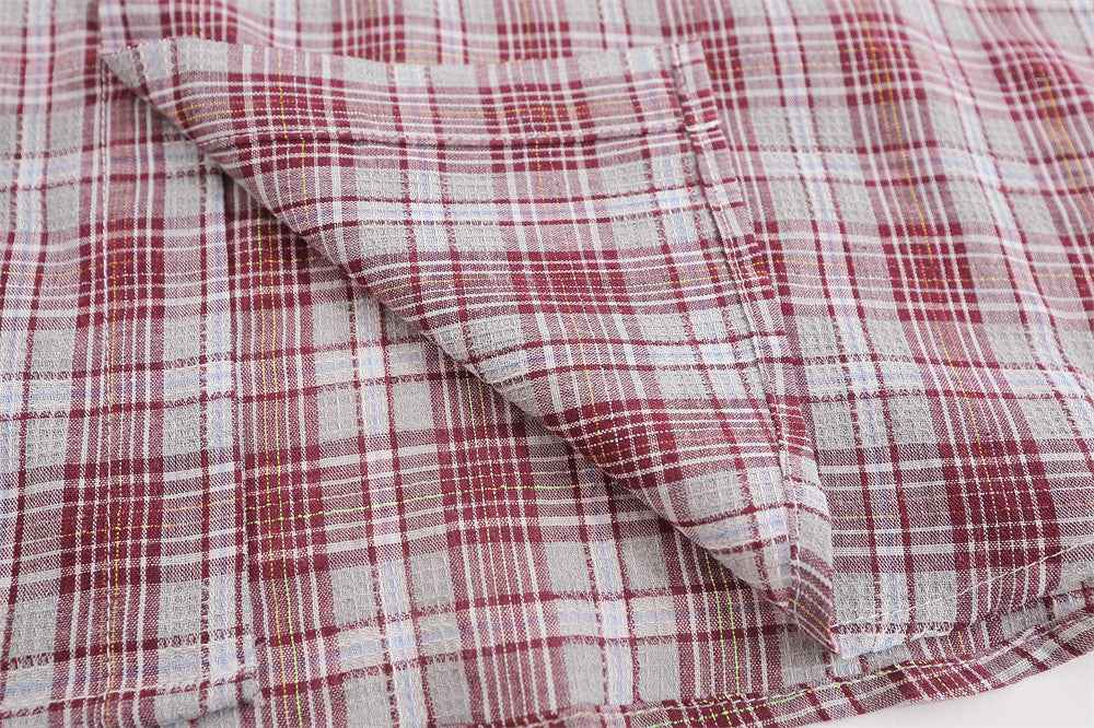 Plaid Long Sleeve Women's European And American Loose Casual Shirt null
