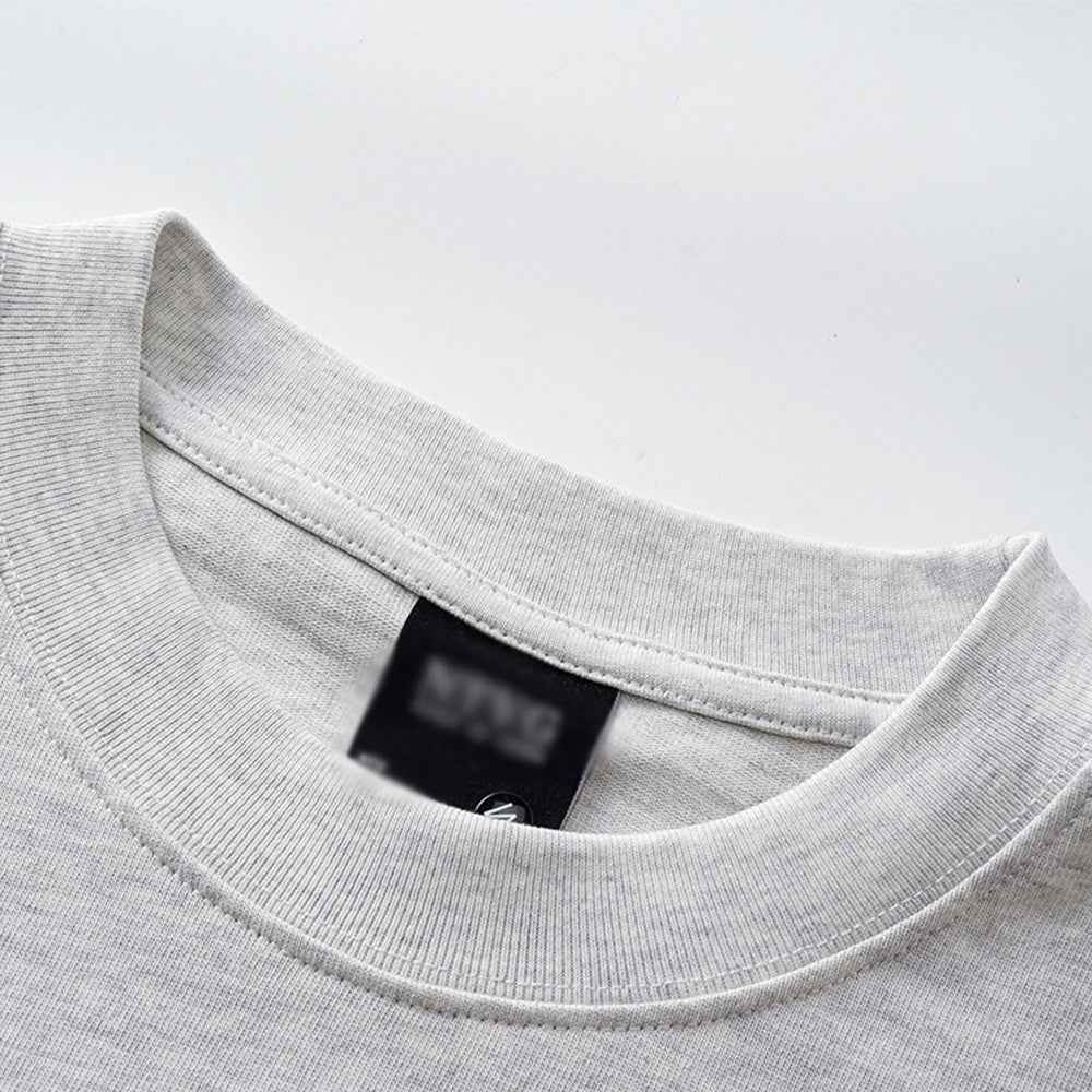 Hand drawn graffiti letter printed long sleeved shirt for men | MuddyStock Originals