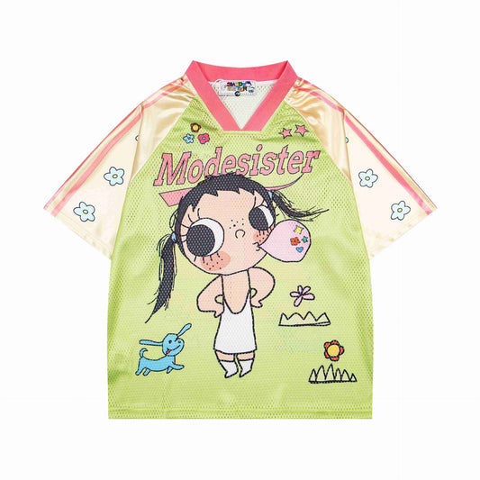 Bubble gum girl printed short sleeved t-shirt for women | MuddyStock Originals