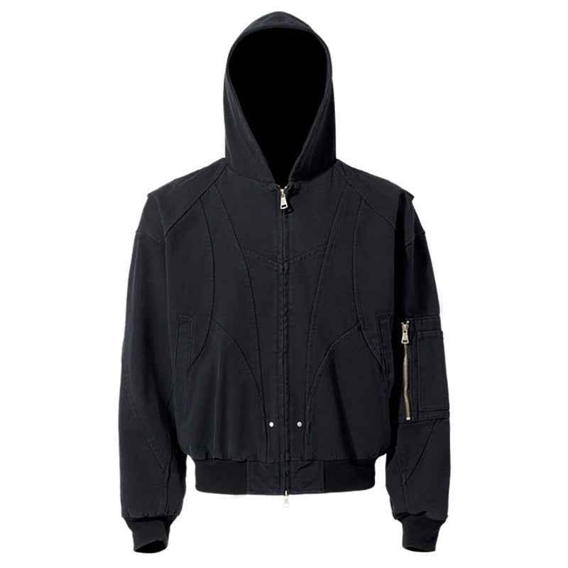 Men's Heavy Canvas Washed Jacket Black null
