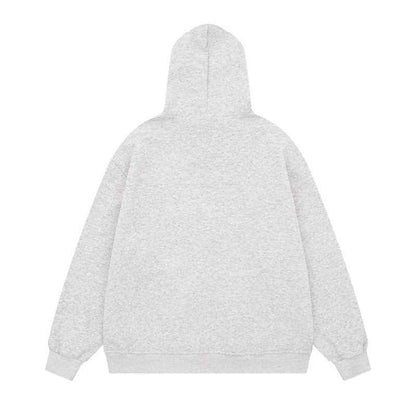 American High Street Decorative Rivets Fur Collar Hoodie For Women MuddyStock