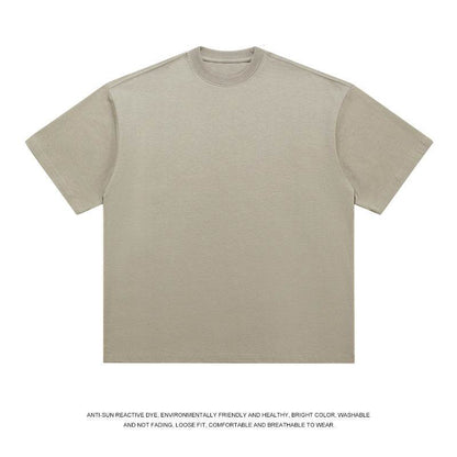 T-shirt Men's Loose Solid Color Bottoming Shirt Matcha Green MuddyStock