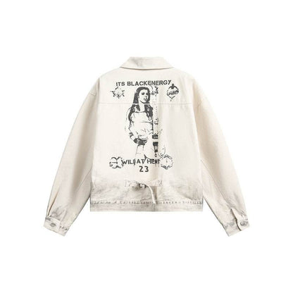 Washed Tie-Dye Retro Jacket Men And Women | MuddyStock Originals MuddyStock