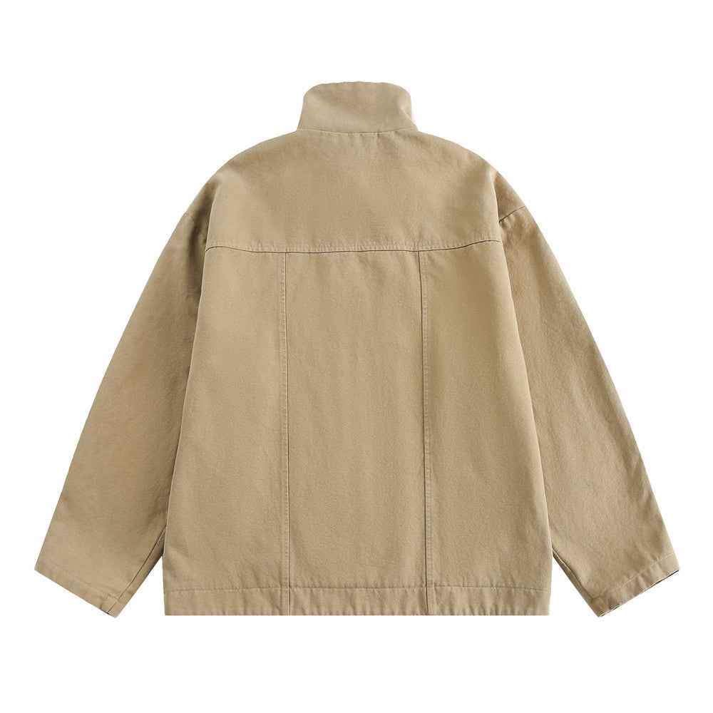 American Retro Workwear Canvas Jacket For Men And Women MuddyStock