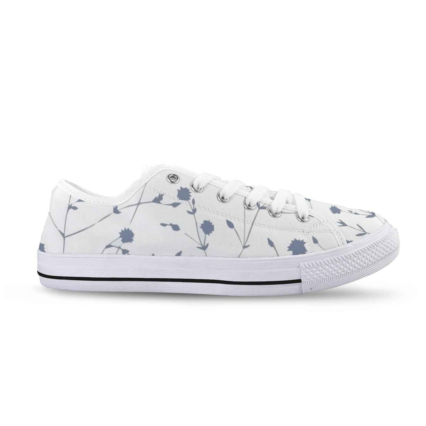 Seattle Low Top Women's Flower Design Shoes