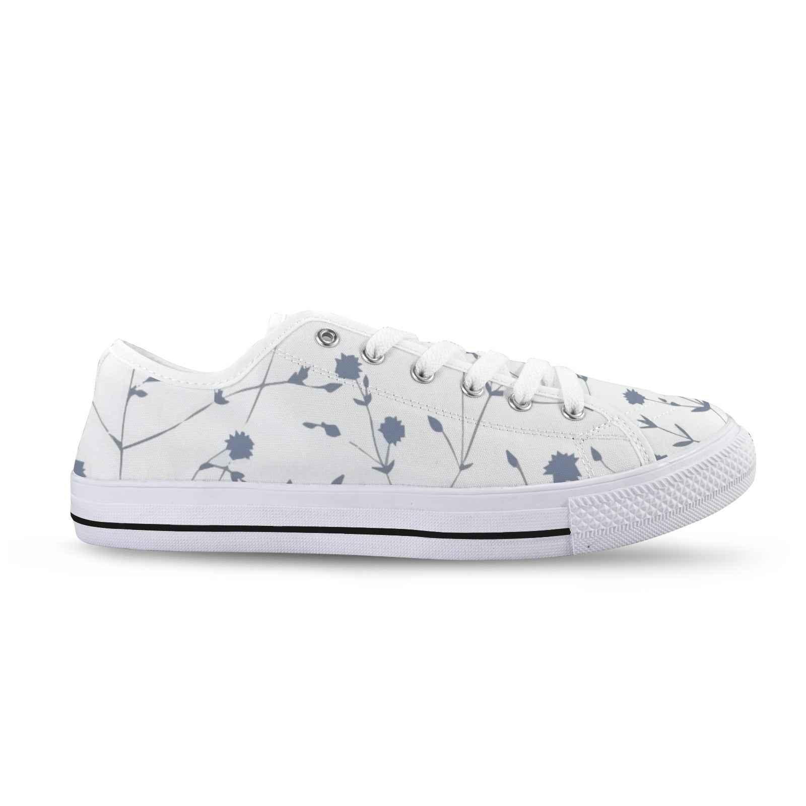 Seattle Low Top Women's Flower Design Shoes