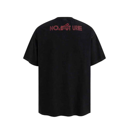 Letter Print Washed Short Sleeve T-Shirt For Men | MuddyStock Originals MuddyStock