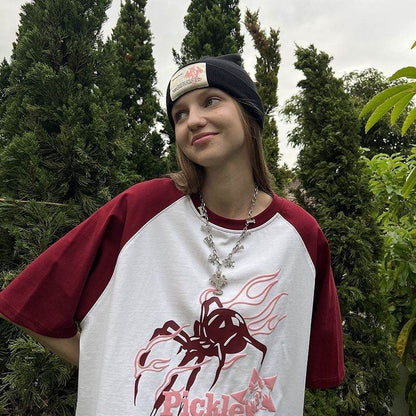 Vintage Oversized Street Retro T-shirt For Women MuddyStock