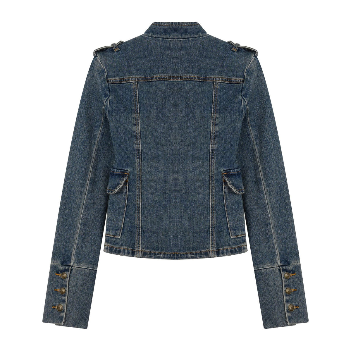 American-Style Retro Court-Style Waist-Cinching Denim Jacket For Women All Products