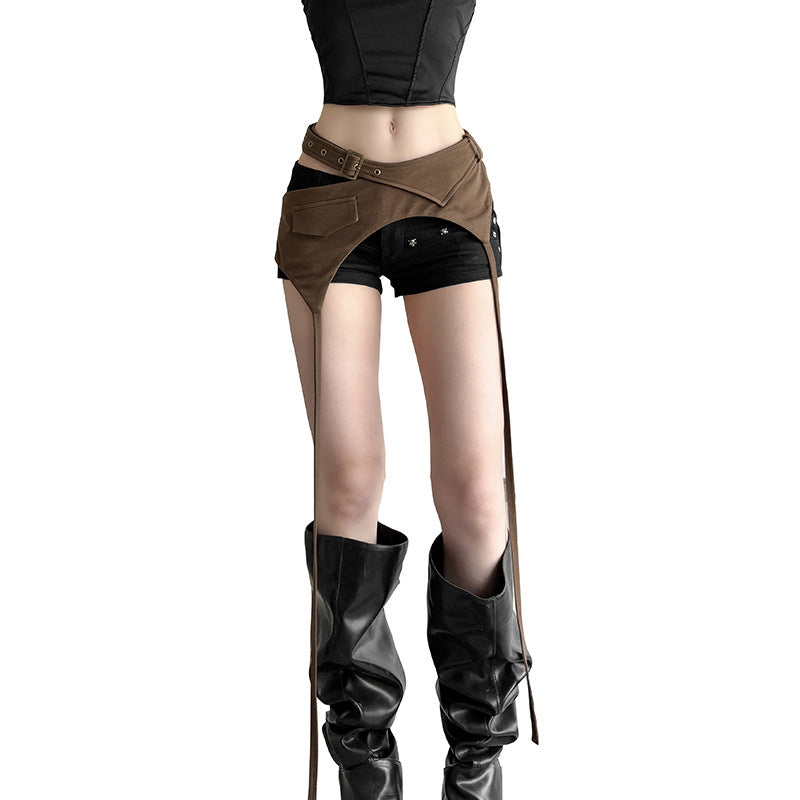 Irregular and versatile slim fit waist decoration for women