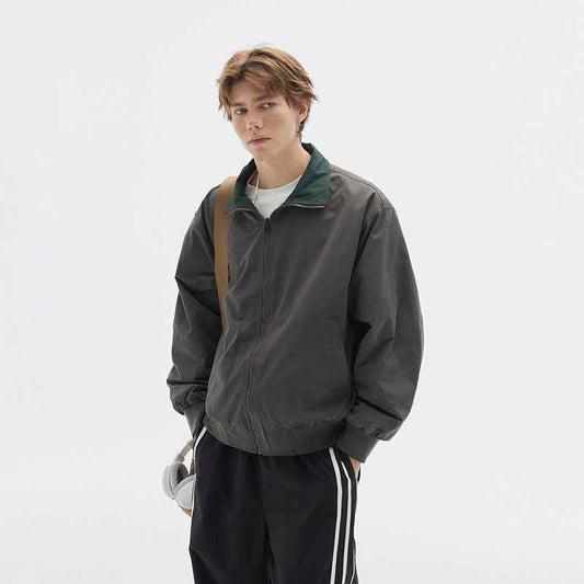 Retro Stand Collar Jacket For Men MuddyStock