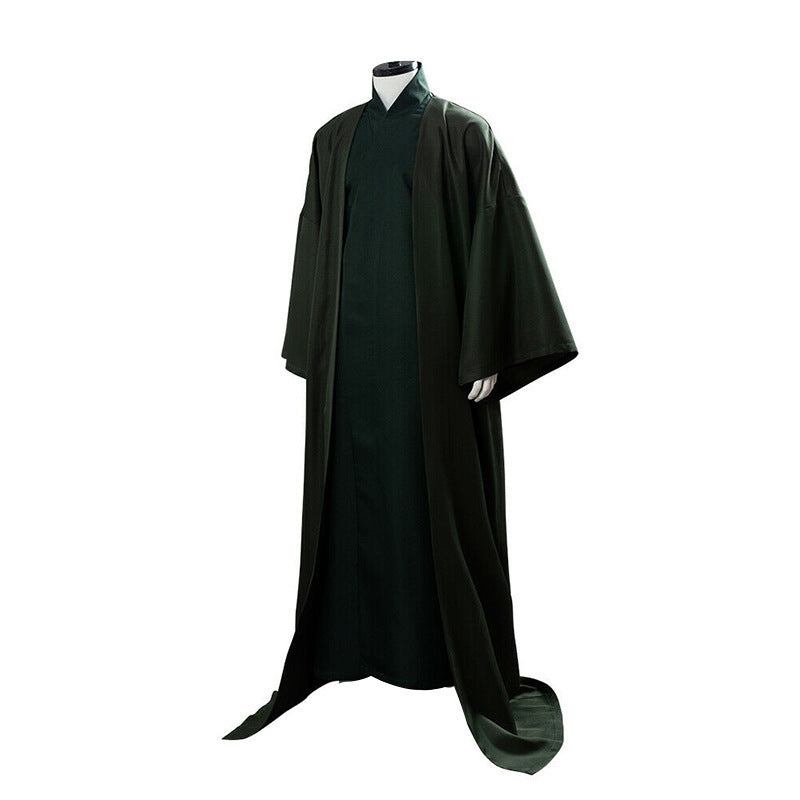 Voldemort Cosplay Costume Cape Coat For Halloween Men's Green