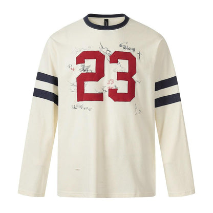 Number 23 long sleeved t-shirt for men | MuddyStock Originals