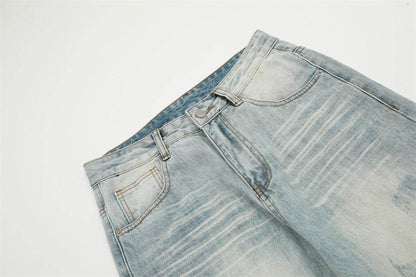 Vintage Washed Jeans For Men MuddyStock