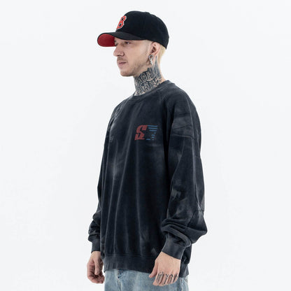 Men's Racing Print Crew Neck Sweatshirt | MuddyStock Originals MuddyStock