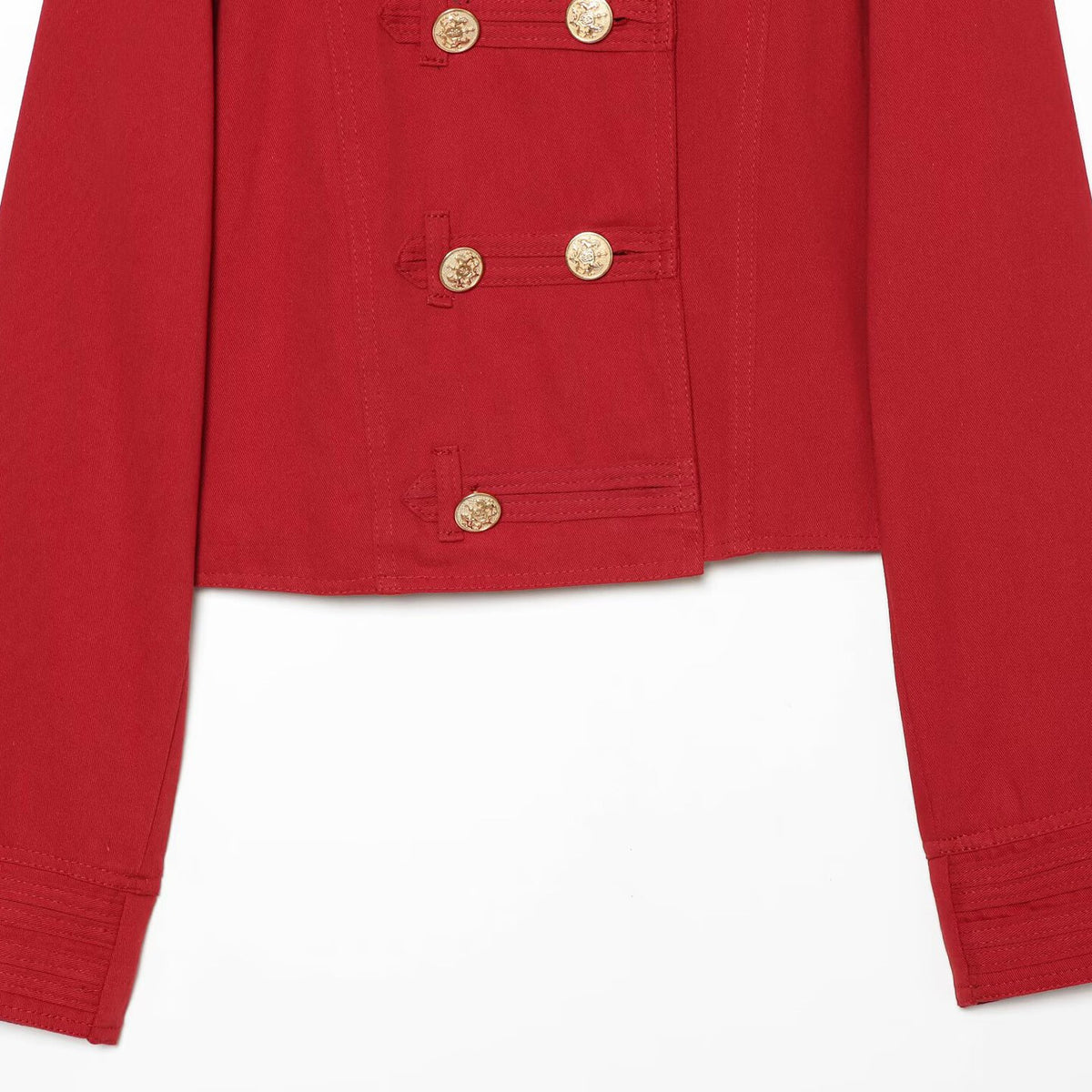 Long sleeved round neck short slim fit jacket for women | MuddyStock Originals