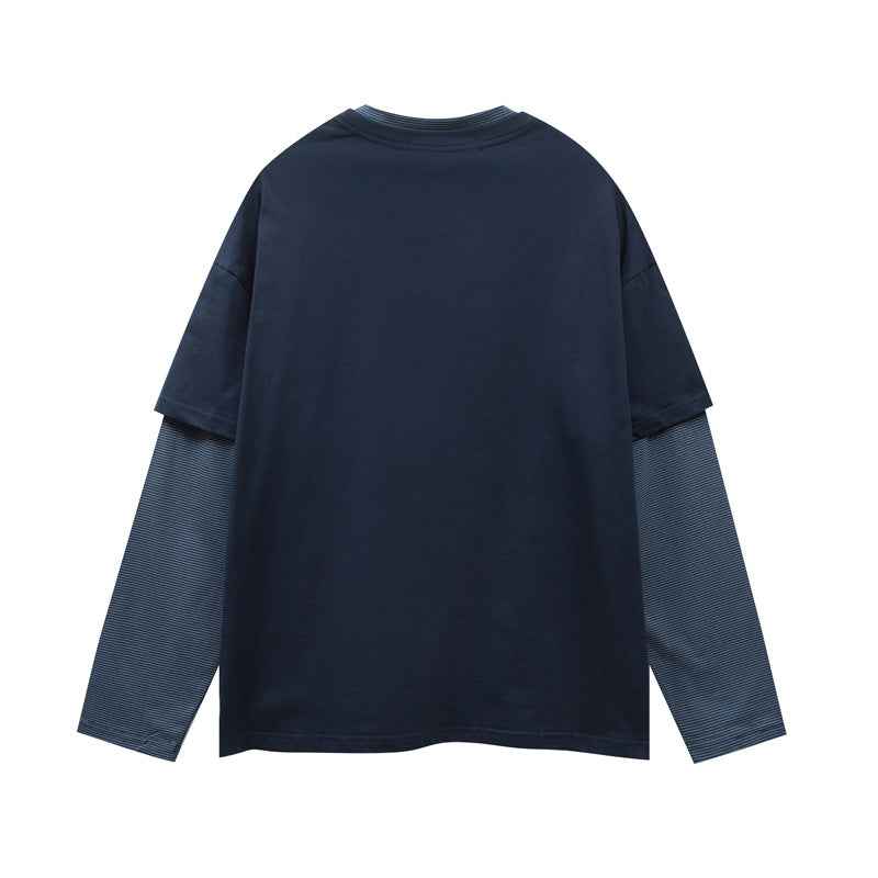 Two-Piece Letter Print Long Sleeve T-Shirt For Men | MuddyStock Originals MuddyStock