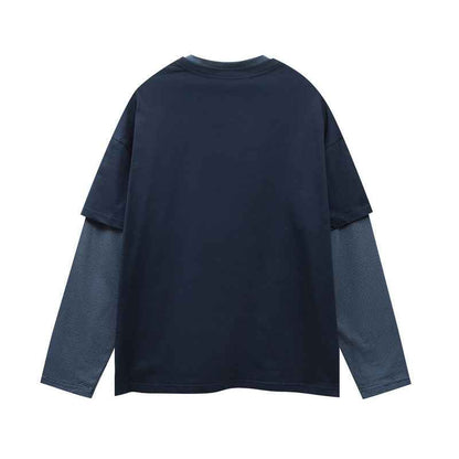 Two-Piece Letter Print Long Sleeve T-Shirt For Men | MuddyStock Originals MuddyStock