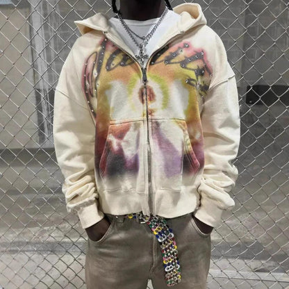 Loose hoodie zipper hoodie | MuddyStock Originals