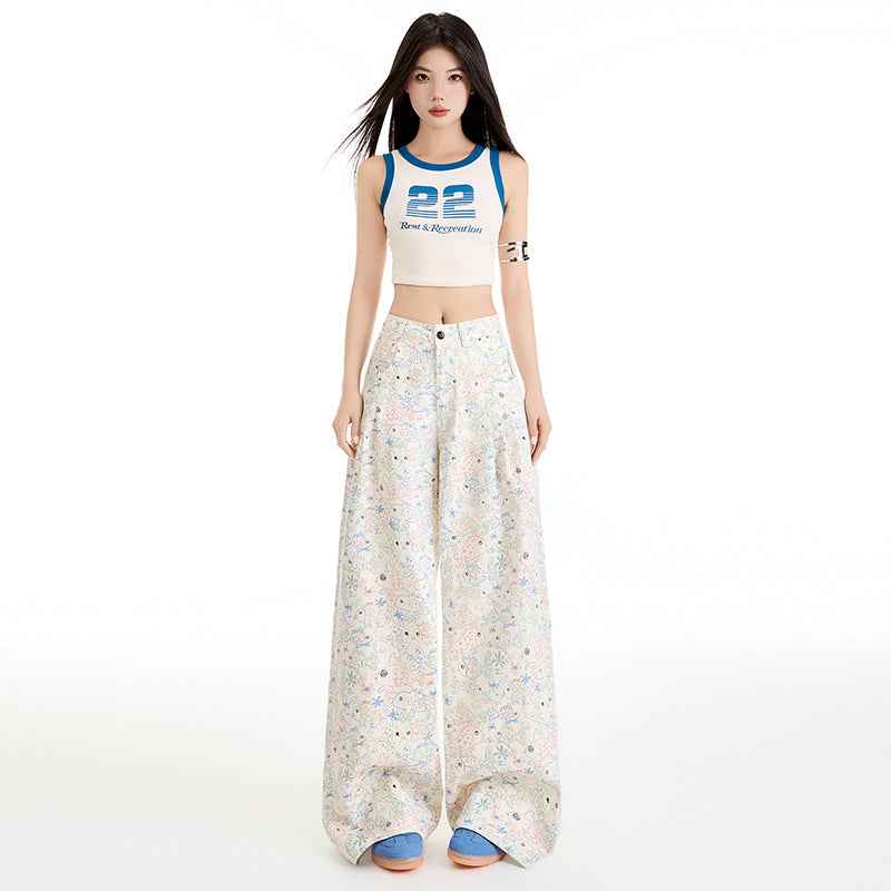 Women's Casual Loose Slim Long Wide Leg Pants | MuddyStock Originals MuddyStock