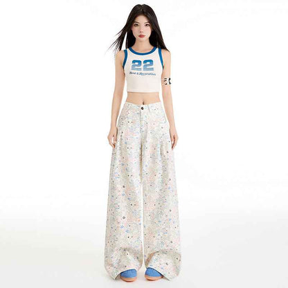 Women's Casual Loose Slim Long Wide Leg Pants | MuddyStock Originals MuddyStock