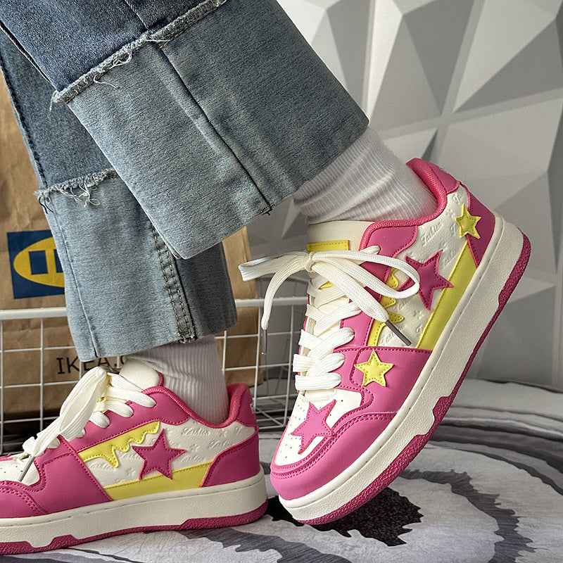Retro Five-pointed Star Lightweight Trendy Board Shoes For Men And Women null