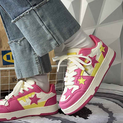 Retro Five-pointed Star Lightweight Trendy Board Shoes For Men And Women null