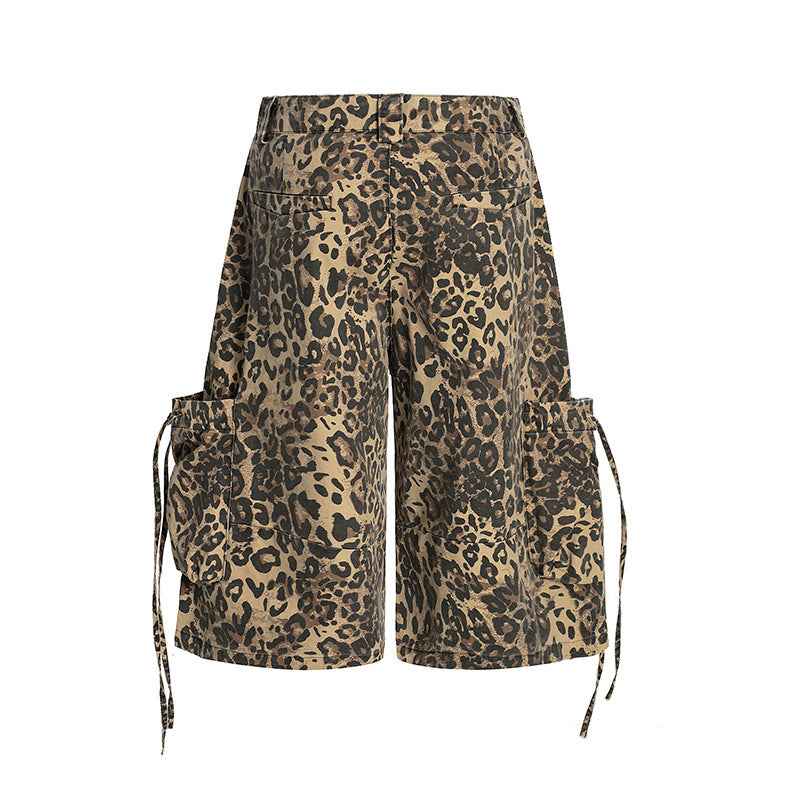 Women's workwear leopard print shorts | MuddyStock Originals