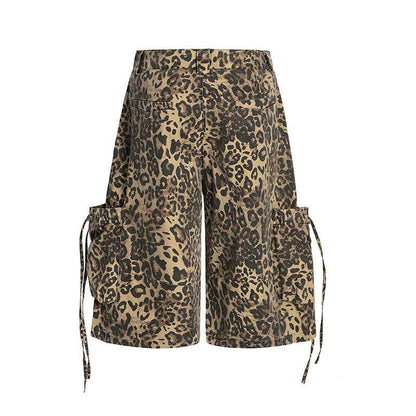 Women's workwear leopard print shorts | MuddyStock Originals