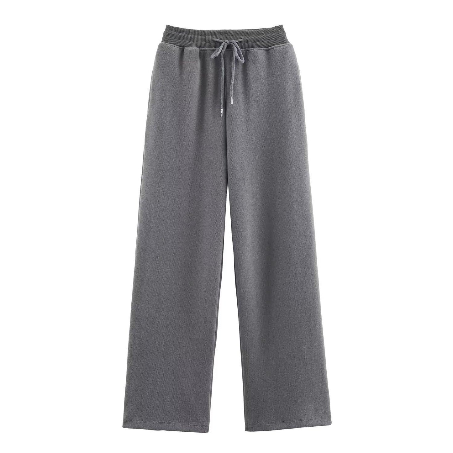 Ribbed hooded sweatshirt+straight leg pants for women | MuddyStock Originals