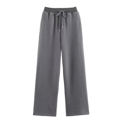 Ribbed hooded sweatshirt+straight leg pants for women | MuddyStock Originals
