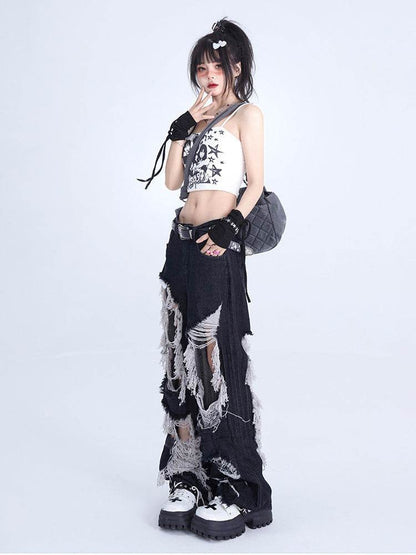 Tassel Design Floor Mop Pants MuddyStock