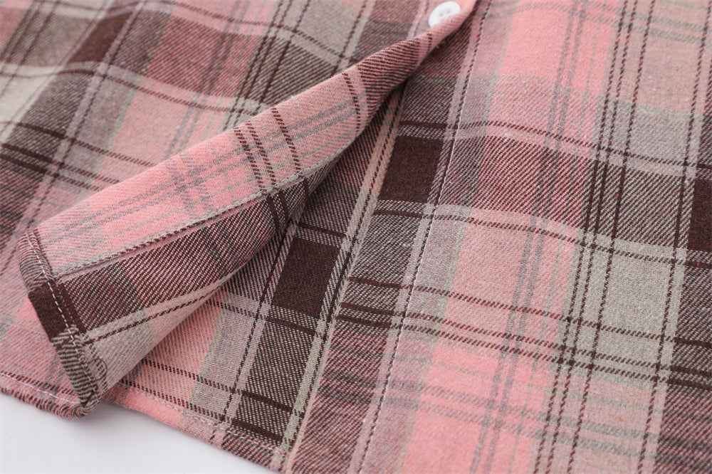 Plaid Shirt With Printed Design For Women null