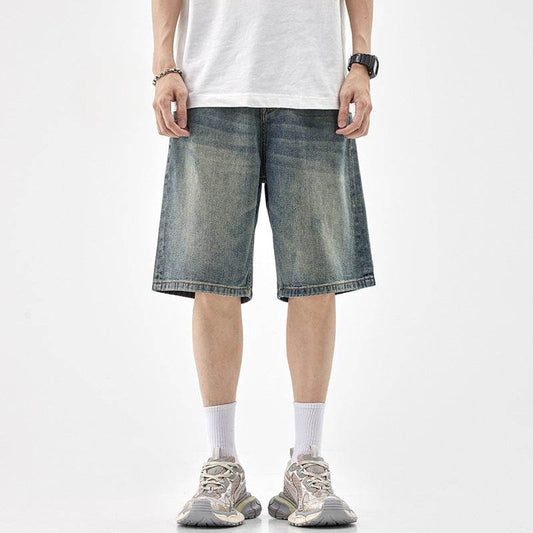 Baggy Denim Shorts For Men MuddyStock