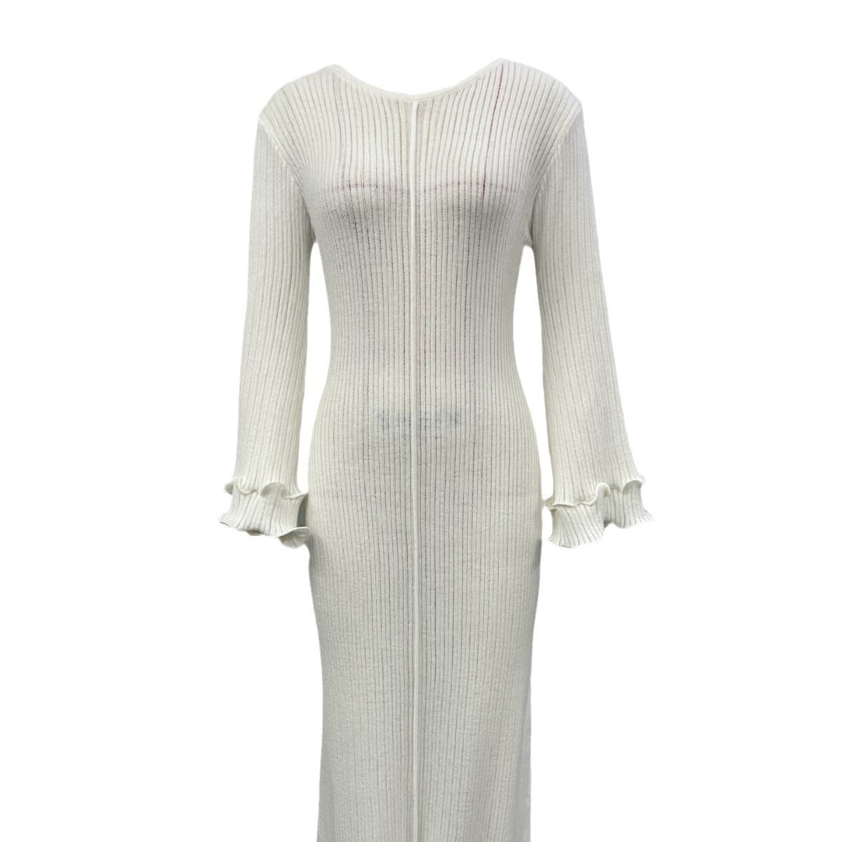 Round neck long sleeved slim fit dress for women | MuddyStock Originals