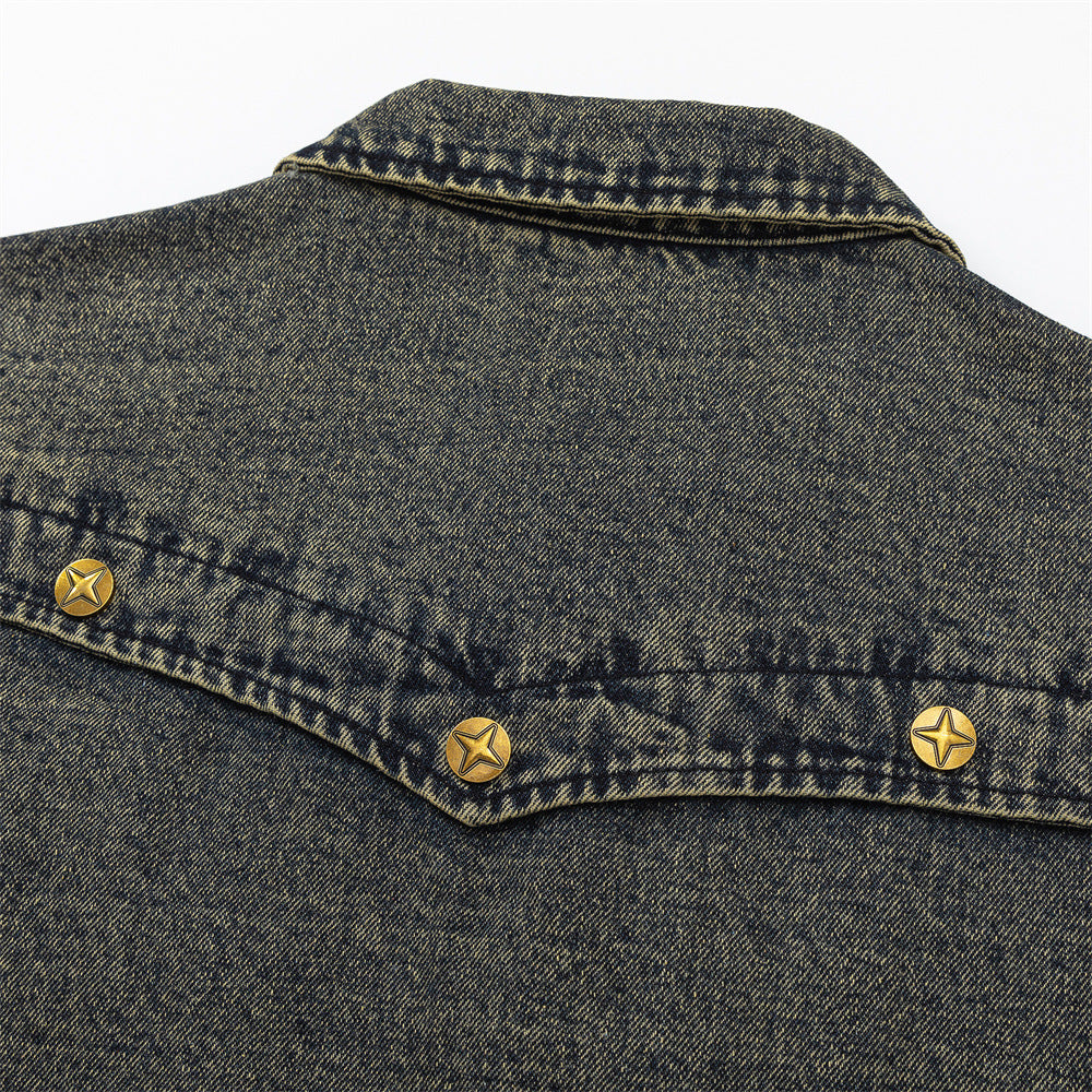 Punk High Street Tooling Denim Jacket For Women