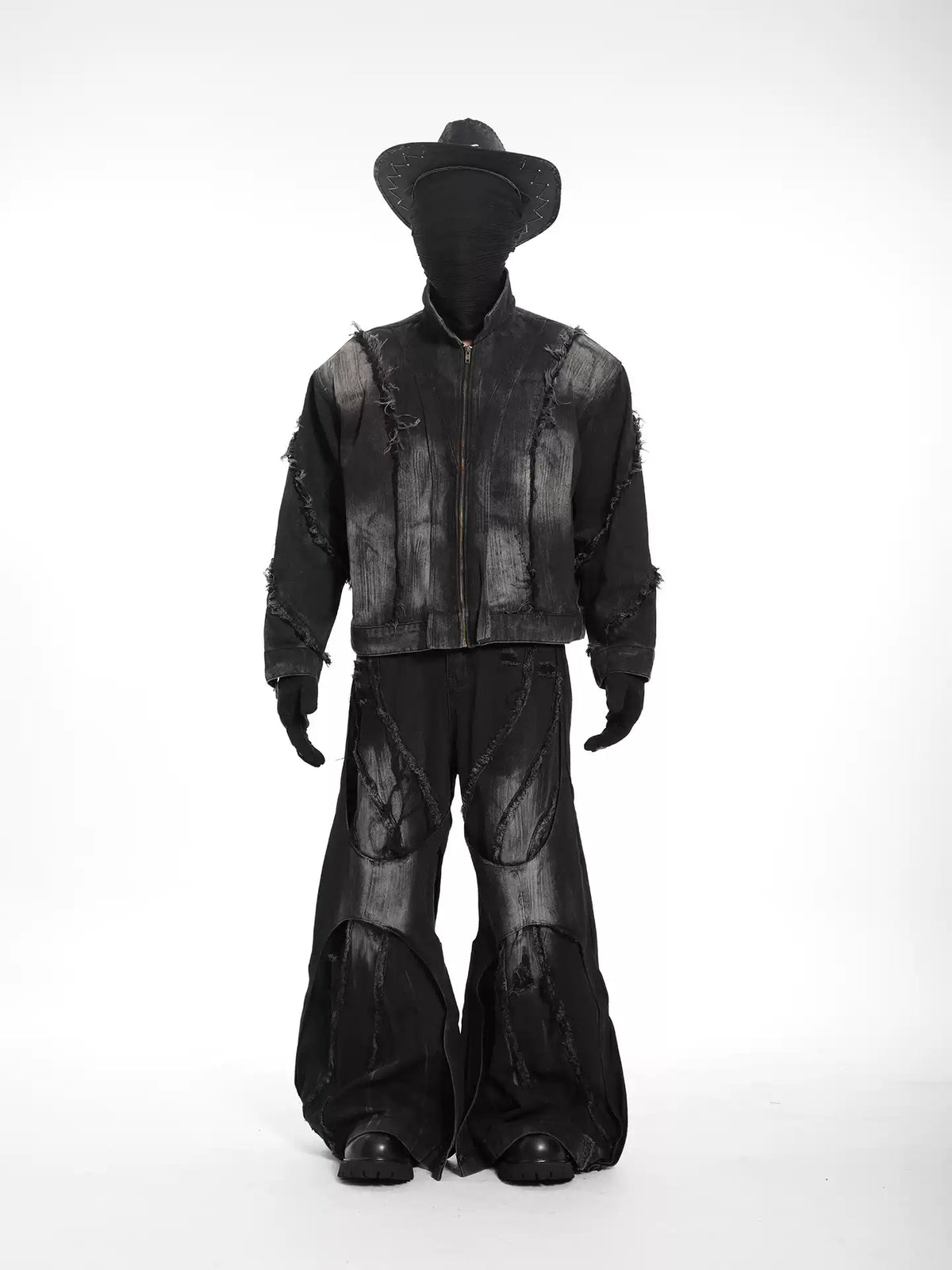 Mens Straight-leg Relaxed-fit Floor-length Jeans