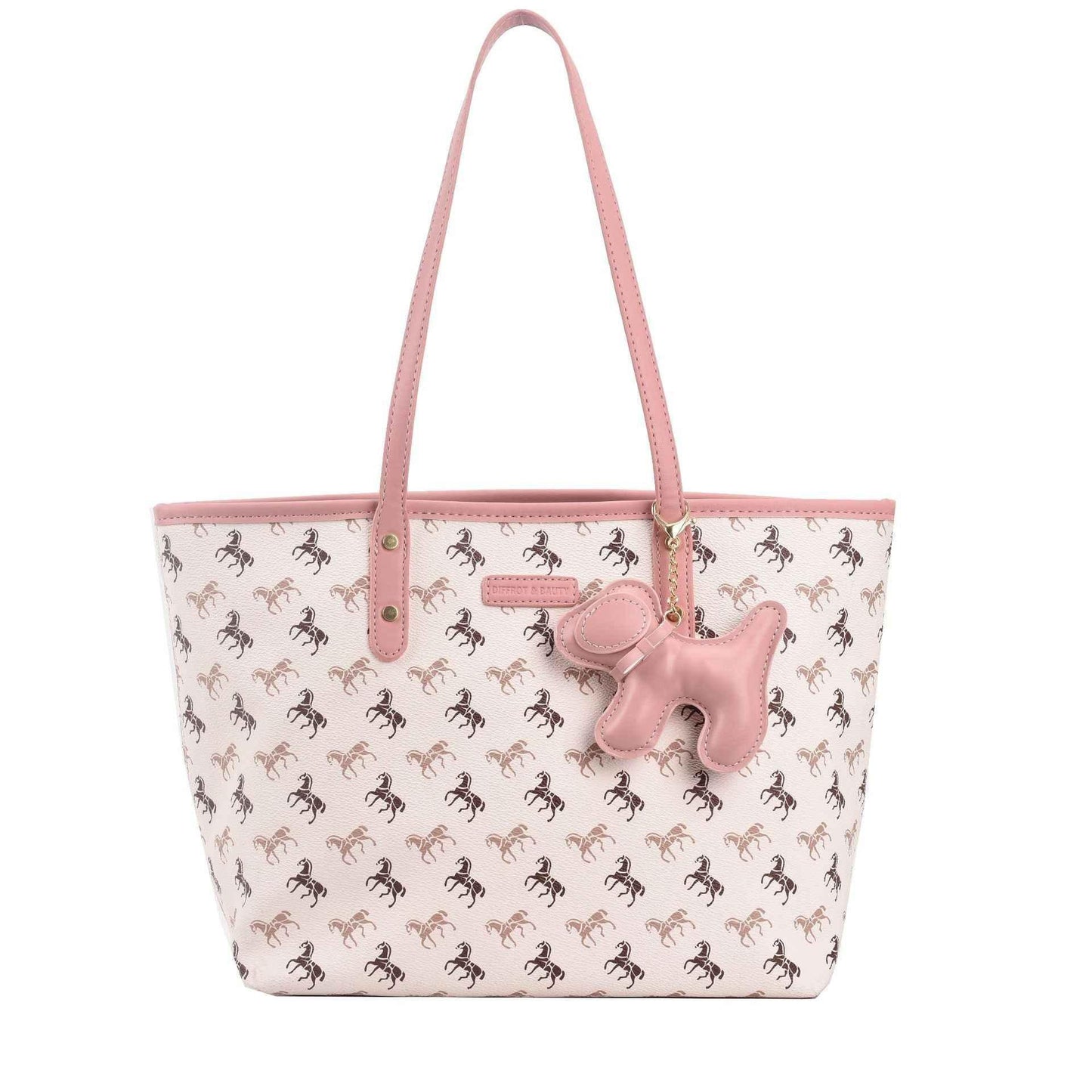 Handbag Bag For Women Pink With Pendant