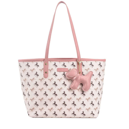 Handbag Bag For Women Pink With Pendant