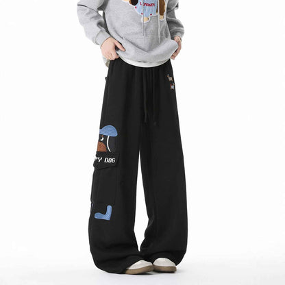 Dog Embroidery Sweatpants For Women | MuddyStock Originals MuddyStock
